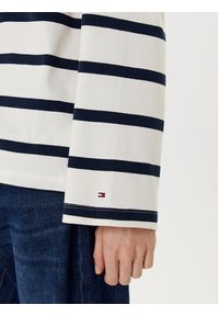 TOMMY HILFIGER - Tommy Hilfiger Bluzka Gold Button WW0WW45760 Écru Relaxed Fit. Materiał: bawełna #4