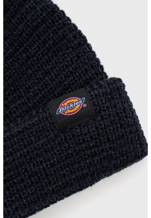 Dickies - Czapka. Kolor: niebieski. Materiał: dzianina