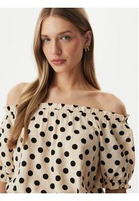Morgan Bluzka 261-OVITA Beżowy Regular Fit. Kolor: beżowy. Materiał: wiskoza #3