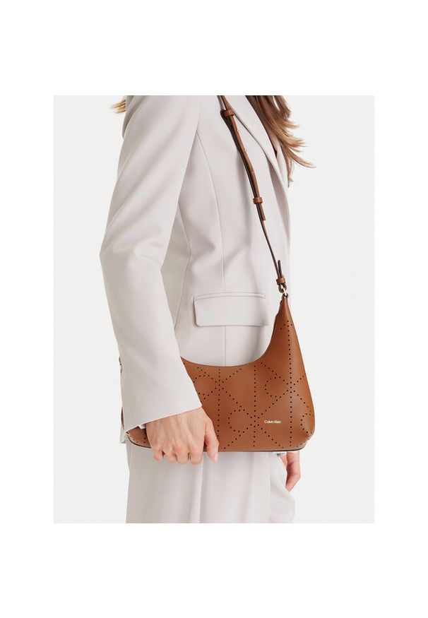 Torebka Calvin Klein. Kolor: brązowy