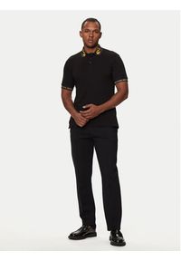 Versace Jeans Couture Polo 76GAGT00 Czarny Regular Fit. Typ kołnierza: polo. Kolor: czarny. Materiał: bawełna #4