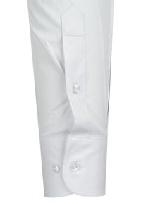 Delikatnie Taliowana Elegancka Koszula Męska - Victorio - Biała. Kolor: biały. Materiał: bawełna, elastan, poliester. Styl: elegancki #7