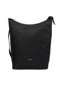 Calvin Klein Torba Ck Ease Hobo Tote K50K512893 Czarny. Kolor: czarny. Materiał: materiał #2