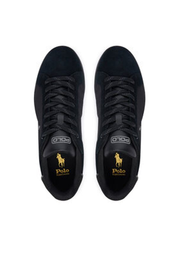 Polo Ralph Lauren Sneakersy 809P07160001 Czarny. Kolor: czarny. Materiał: zamsz, skóra