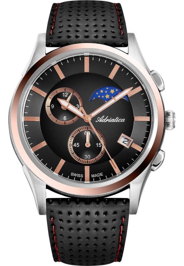 Zegarek Adriatica Zegarek męski Adriatica A8282.R214CH Moonphase