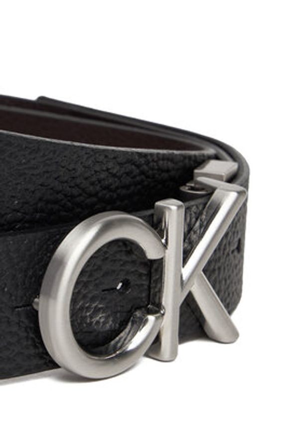 Calvin Klein Pasek Męski Adj/Rev Ck Metal Bombe Pb 35Mm K50K510630 Czarny. Kolor: czarny. Materiał: skóra