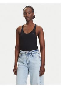 Tommy Jeans Top DW0DW20917 Czarny Regular Fit. Kolor: czarny #1