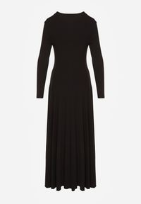 Renee - Czarna Rozkloszowana Sukienka z Bawełny Tusmala. Okazja: na co dzień. Kolor: czarny. Materiał: bawełna. Typ sukienki: proste. Styl: casual, elegancki #7