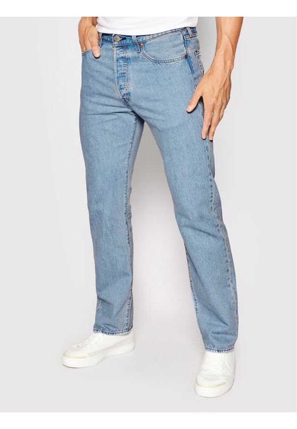 Levi's® Jeansy 501® 00501-3286 Niebieski Original Fit. Kolor: niebieski