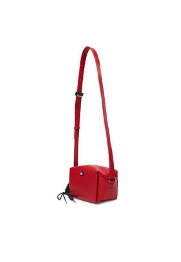 Tommy Jeans Torebka Tjw City Charm Camera Bag AW0AW18456 Czerwony. Kolor: czerwony. Materiał: skórzane