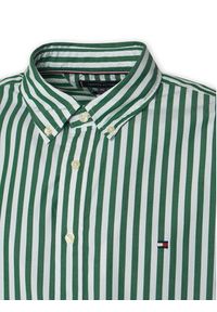 TOMMY HILFIGER - Tommy Hilfiger Koszula MW0MW42440 Zielony Regular Fit. Kolor: zielony. Materiał: bawełna #6