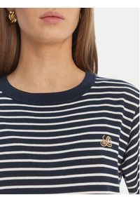 Luisa Spagnoli T-Shirt Cattolica 100402 Granatowy Regular Fit. Kolor: niebieski. Materiał: bawełna #5