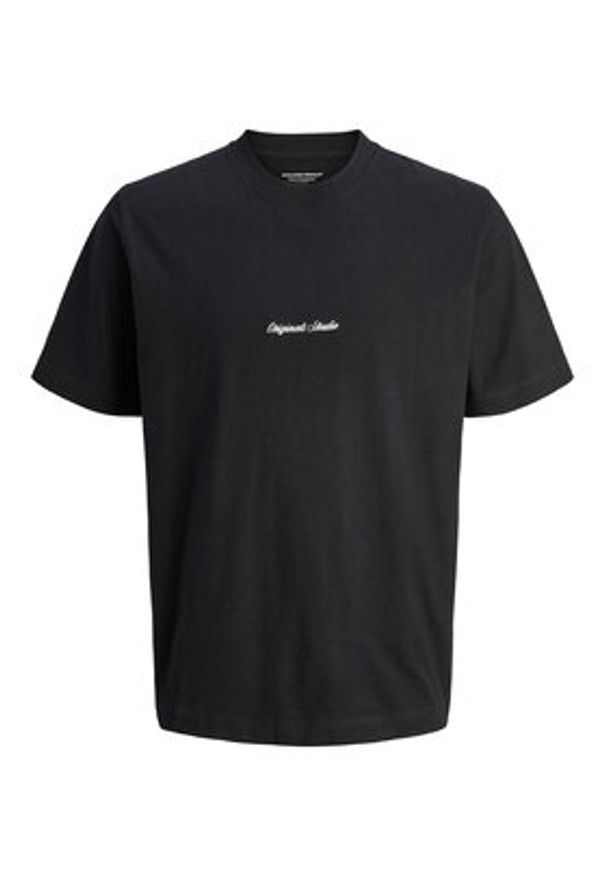Jack & Jones T-Shirt Norrebro 12282892 Czarny Relaxed Fit. Kolor: czarny. Materiał: bawełna