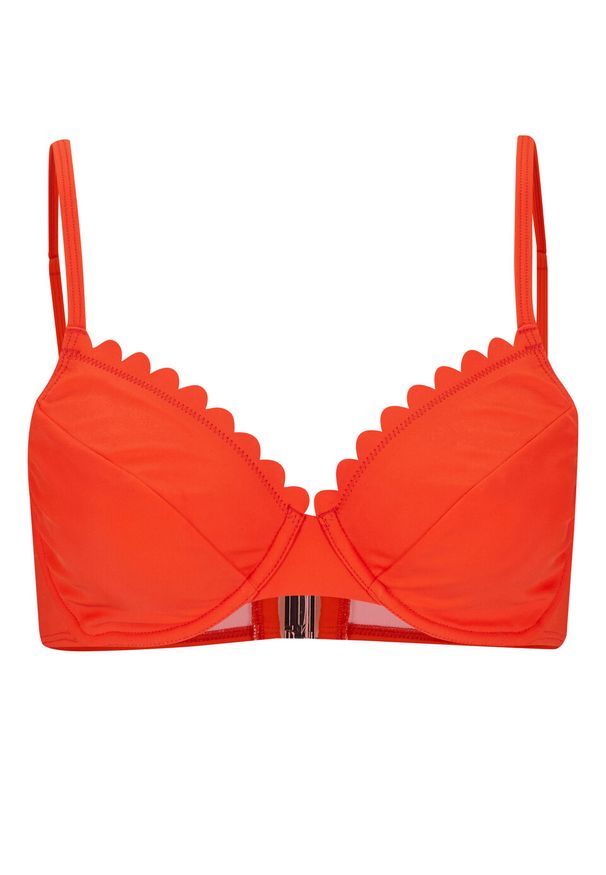 Biustonosz bikini na fiszbinach bonprix czerwony. Kolor: czerwony