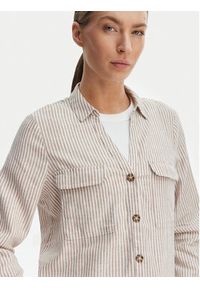 Vero Moda Koszula Linn 10308407 Biały Regular Fit. Kolor: biały. Materiał: len #4