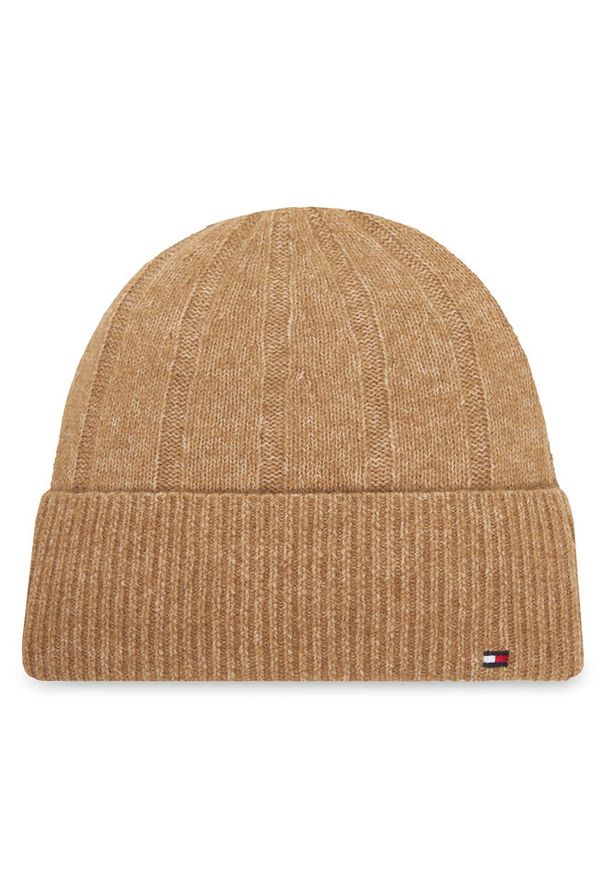 TOMMY HILFIGER - Czapka Tommy Hilfiger. Kolor: beżowy