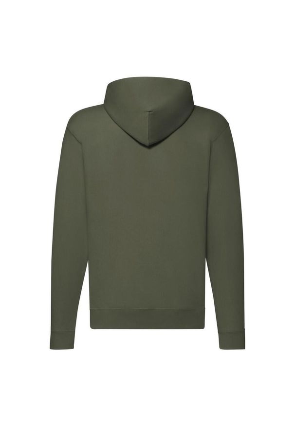 FRUIT OF THE LOOM - Klasyczna Kurtka Z Kapturem Dla Dorosłych Unisex. Typ kołnierza: kaptur. Kolor: zielony