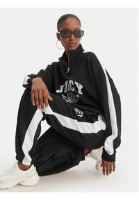 Juicy Couture Bluza College JCSAS126401 Czarny Relaxed Fit. Kolor: czarny. Materiał: bawełna #6