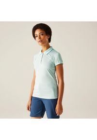 Regatta - Damska koszulka turystyczna polo Remex II. Typ kołnierza: polo. Kolor: biały. Materiał: materiał #1