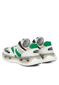 Iceberg Sneakersy IU180803 Zielony. Kolor: biały. Materiał: skóra #4