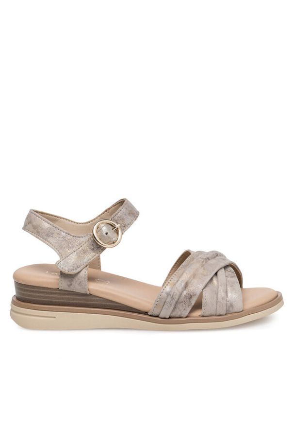 Lasocki Sandały WB-MARLENA-06 Beżowy. Kolor: beżowy. Materiał: skóra