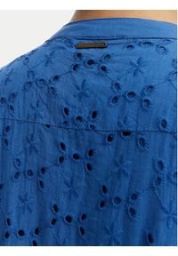 LOLA CASADEMUNT Sukienka letnia LS2616017 Niebieski Regular Fit. Kolor: niebieski. Materiał: bawełna. Sezon: lato #4