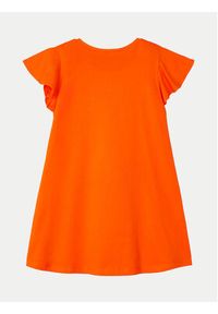 Mayoral Sukienka codzienna 3948 Pomarańczowy Regular Fit. Okazja: na co dzień. Kolor: pomarańczowy. Materiał: bawełna. Typ sukienki: proste. Styl: casual #3