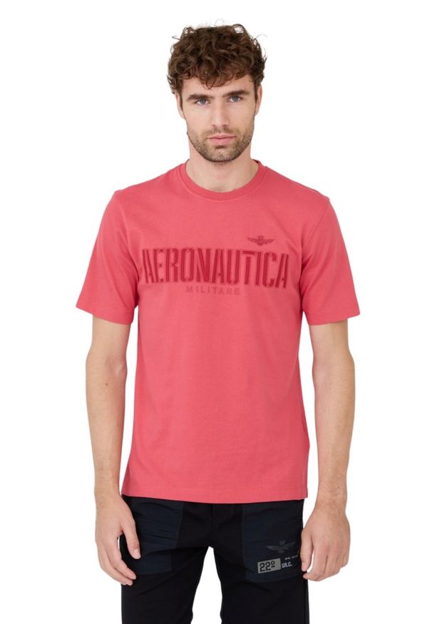 Aeronautica Militare - AERONAUTICA MILITARE Różowy t-shirt. Kolor: różowy
