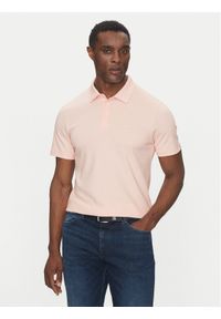 BOSS Polo Palosh 30 50471335 Różowy Slim Fit. Typ kołnierza: polo. Kolor: różowy. Materiał: bawełna