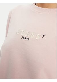 Guess Jeans Bluza W5RQ28 K68I4 Beżowy Regular Fit. Kolor: beżowy. Materiał: bawełna #4