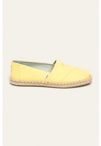 Toms - Espadryle Classic. Nosek buta: okrągły. Kolor: żółty. Materiał: guma #1