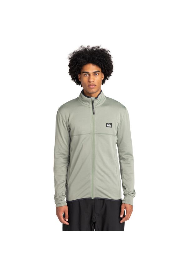 Quiksilver - Bluza dla Mężczyzn STEEP POINT Zielony. Kolor: niebieski. Materiał: elastan, poliester, materiał. Sezon: zima. Sport: fitness, outdoor
