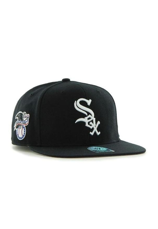 47 Brand - Czapka z daszkiem do baseballu '47 Mlb Chicago White Sox Captain czarna. Kolor: czarny