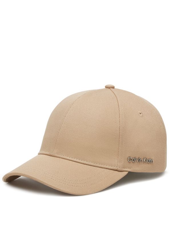 Calvin Klein Czapka z daszkiem Cotton Twill Cap K60K612910 Szary. Kolor: szary. Materiał: bawełna, materiał