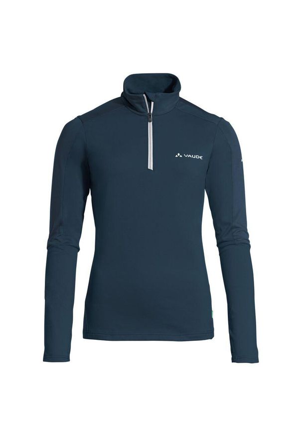Vaude - Rozpinany polar damski half-zip VAUDE Livigno II. Kolor: niebieski. Materiał: polar. Sezon: zima. Sport: narciarstwo