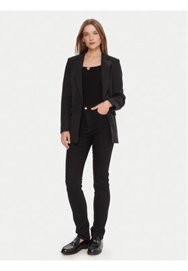 BOSS Jeansy State 50546342 Czarny Slim Fit. Kolor: czarny