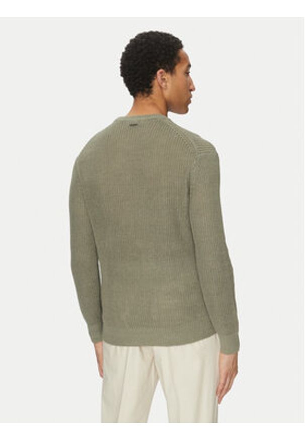 Marciano Guess Sweter 5GHR08 5863Z Zielony Regular Fit. Kolor: zielony. Materiał: len