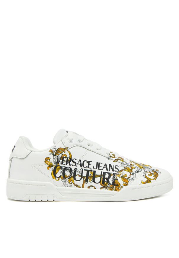 Versace Jeans Couture Sneakersy 78YA3SD1 Biały. Kolor: biały. Materiał: skóra