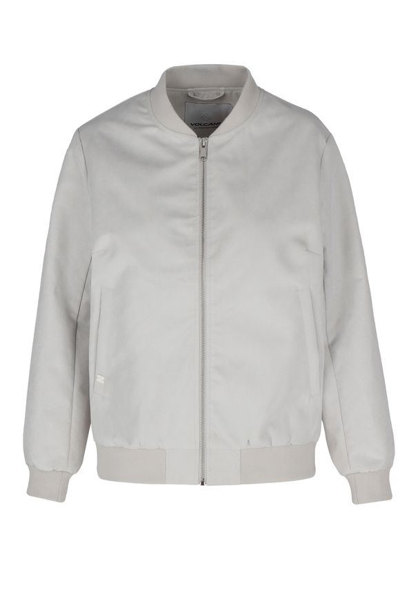 Volcano - Bomberka damska J-GEORGIA. Typ kołnierza: kołnierzyk stójkowy. Materiał: prążkowany, materiał. Długość: krótkie. Sezon: wiosna. Styl: sportowy