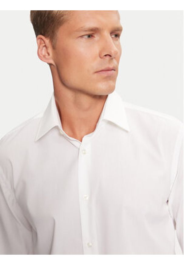 BOSS - Boss Koszula H-Hank-Kent-C1-214 50469345 Biały Slim Fit. Typ kołnierza: kołnierzyk klasyczny. Kolor: biały. Materiał: bawełna