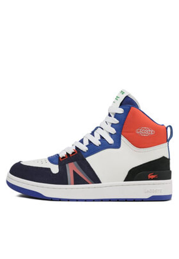 Lacoste Sneakersy L001 Mid 123 1 Sma 745SMA0027042 Biały. Kolor: biały. Materiał: skóra
