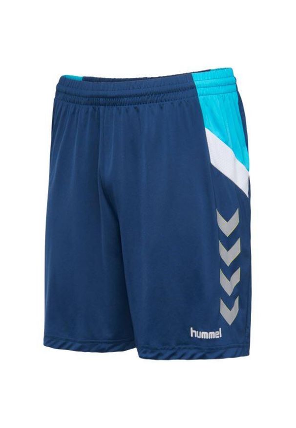Hummel Move Tech Jr szorty dziecięce 128, oddychające. Kolor: niebieski. Materiał: poliester. Styl: sportowy