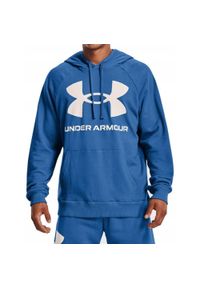 Under Armour - Bluza na co dzień męska UNDER ARMOUR z kapturem. Typ kołnierza: kaptur. Kolor: niebieski. Sport: fitness