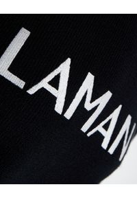 LA MANIA - Czarna bluza z logo La Mania. Kolor: czarny. Materiał: dzianina, prążkowany. Wzór: nadruk #2