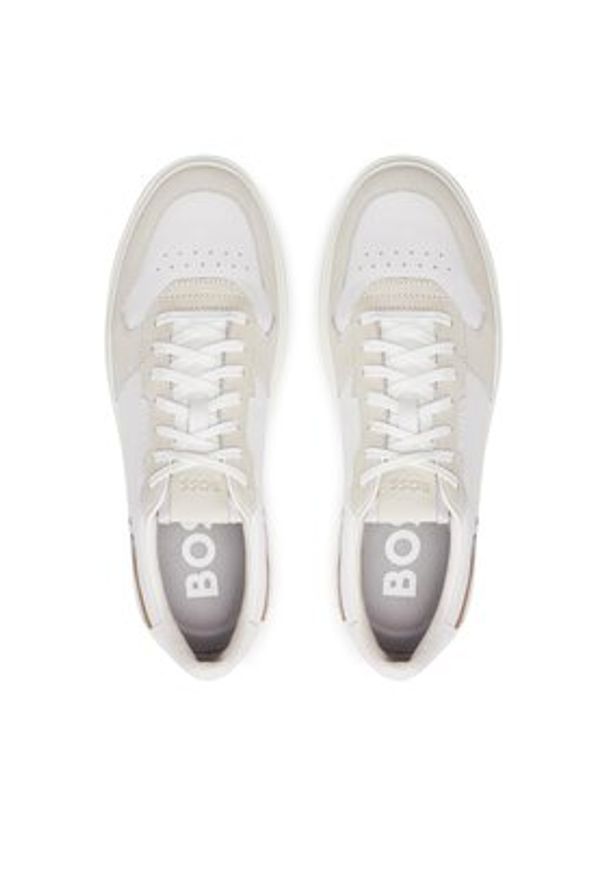 BOSS - Boss Sneakersy Clint Tenn Nult 50517303 Biały. Kolor: biały. Materiał: skóra
