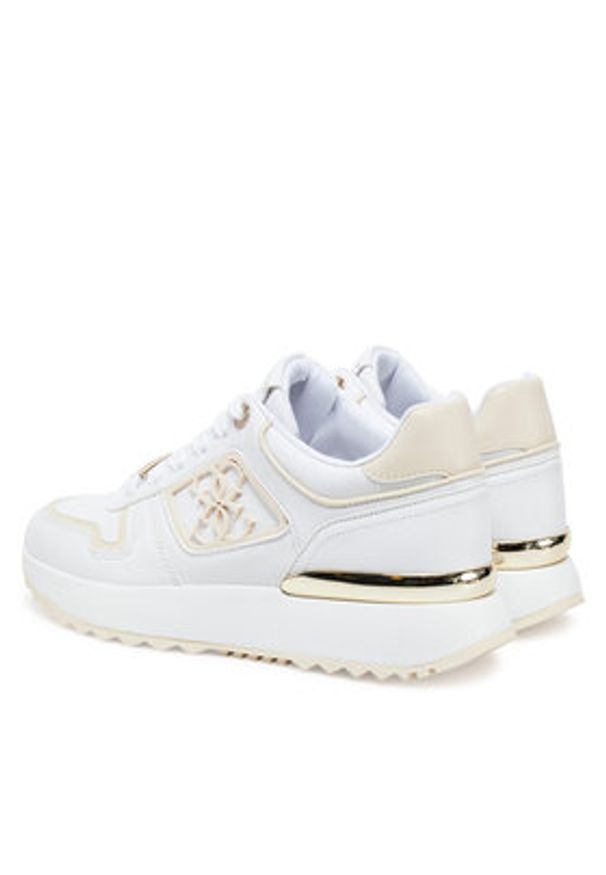 Guess Sneakersy FLJKOY ELE12 Biały. Kolor: biały. Materiał: skóra