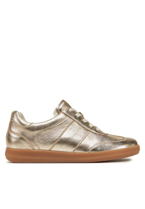 Sneakersy Caprice. Kolor: złoty