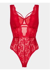 Hunkemöller Body Mariah 203730 Czerwony. Kolor: czerwony. Materiał: syntetyk