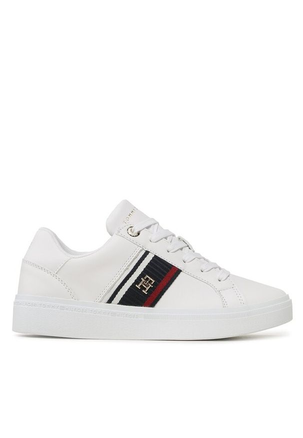 TOMMY HILFIGER - Sneakersy Tommy Hilfiger. Kolor: biały