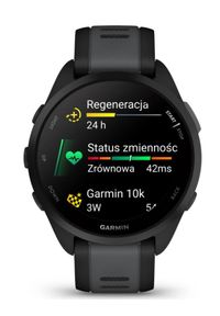 GARMIN - Zegarek sportowy Garmin Forerunner 165 czarny. Rodzaj zegarka: smartwatch. Kolor: czarny. Styl: sportowy #6